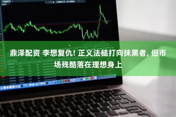 鼎泽配资 李想复仇! 正义法槌打向抹黑者, 但市场残酷落在理想身上