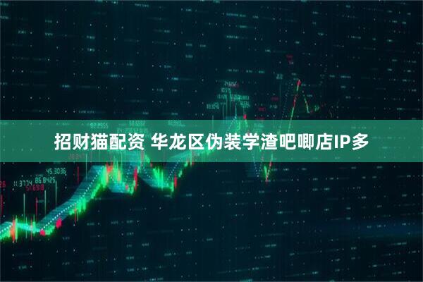 招财猫配资 华龙区伪装学渣吧唧店IP多